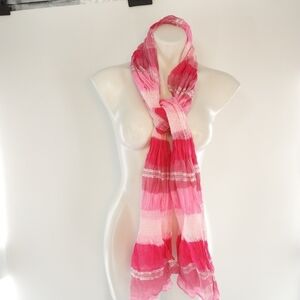 BOHO PINK ACCENT SCARF